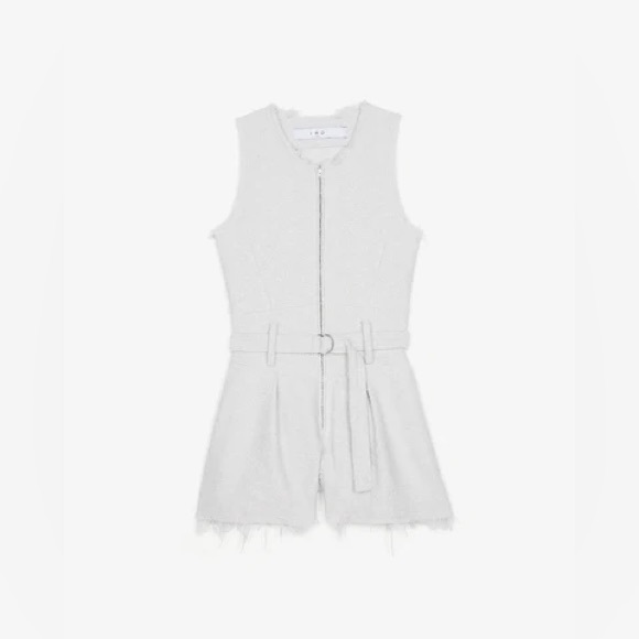 IRO white textured Jumpsuits one piece - Picture 2 of 11